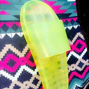 Forever 21 neon slides